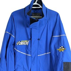 Stearns Drywear Mach 1 Jacket Mens XXL Blue Full Zip Pockets Reflective Heavy
